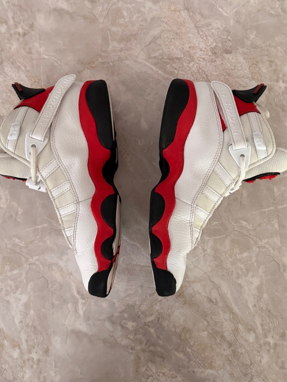 Nike Air Jordan Youth Sneakers – Size 4.5Y – White/Red/Black - Picture 5 of 16